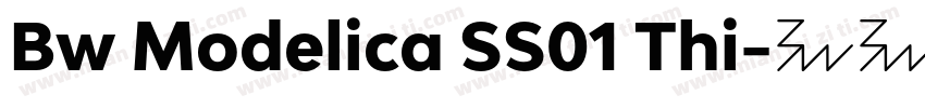 Bw Modelica SS01 Thi字体转换